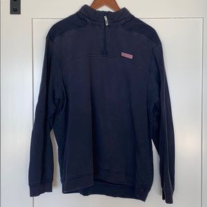 Vineyard Vines navy quarter 1/4 zip pullover